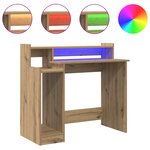 vidaXL Bureau chêne artisanal 97 x 45 x 90 cm Bois d'ingénierie