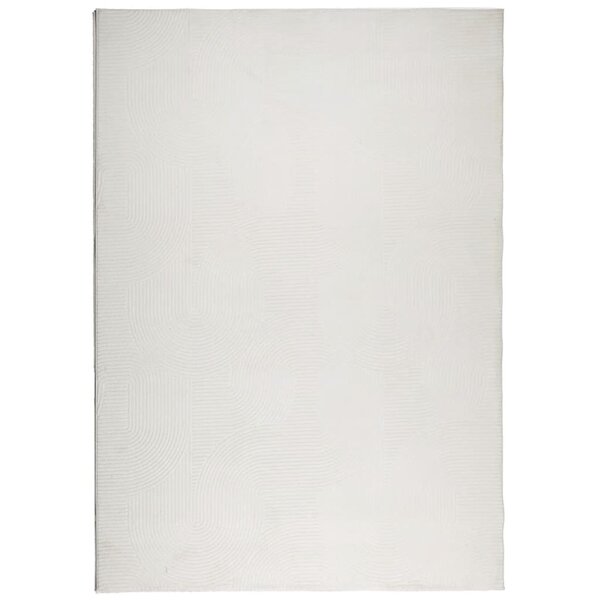 vidaXL Tapis IZA poils courts style scandinave crème 160x230 cm
