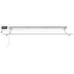 vidaXL Cadre de store manuel avec LEDs Beige et blanc 3 5 x 2 m