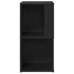 Buffet d'angle vidaXL Noir Chêne 33x33x67 cm Bois d'ingénierie