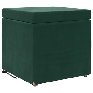 vidaXL Tabouret Vert foncé 41 x 41 x 40 cm Velours et Bois Composite