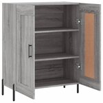 vidaXL Buffet sonoma gris 69 5x34x90 cm bois d'ingénierie