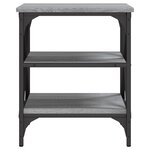 vidaXL Tables d'appoint 2 Pièces Sonoma gris 40x42x50 cm Bois ingénierie
