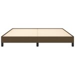 vidaXL Cadre de lit sans matelas marron foncé 160x200 cm tissu