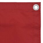vidaXL Écran de balcon Rouge 90x400 cm Tissu Oxford