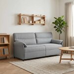 vidaXL Canapé 100  polyester  cadre en métal  MDF  Contreplaqué