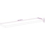 vidaXL Dessus de table 140x30x3 8 cm rectangulaire bois massif acacia