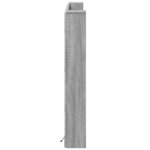 vidaXL Armoire tête de lit avec LED sonoma gris 160x16 5x103 5 cm