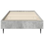 vidaXL Cadre de lit Gris béton 80 x 200 cm Bois d'ingénierie