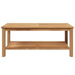 vidaXL Table basse Marron 110 x 55 x 45 cm Bois de teck solide