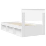 vidaXL Cadre de lit avec tête de lit Blanc 90 x 190 cm Pin massif