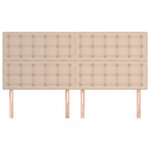 vidaXL Tête de lit Cappuccino 180 x 5 x 118/128 cm Similicuir