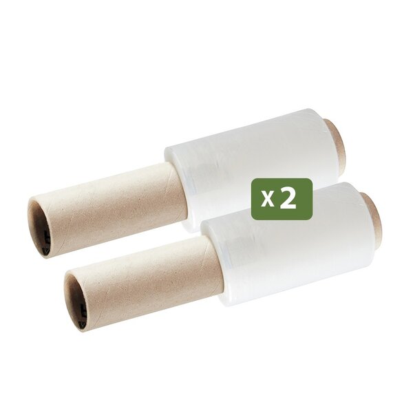 Pack and Move - Lot de 2 Film Étirable - Poignée - 150 m - Support Palette  Valise  Ordinateur - Protection Meuble Déménagement