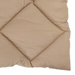 vidaXL Duvet d'été simple Taupe 200 x 140 cm Microfibre