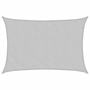 vidaXL Voile d'ombrage gris clair 4 5x3 5 m 100  polyester oxford