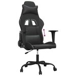 vidaXL Chaise de jeu Noir Similicuir