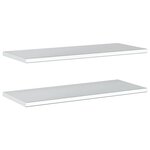 vidaXL Étagères murales 2 Pièces 100x40x3 cm argenté acier inoxydable