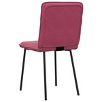 vidaXL Chaises à manger lot de 6 rouge bordeaux velours