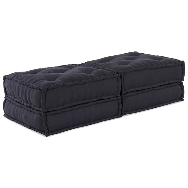 vidaXL Canapé modulaire 2 Pièces Anthracite 70 x 70 x 36 cm tissu
