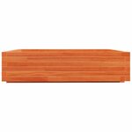 vidaXL Jardinière cire marron 100x100x26 5 cm bois de pin massif