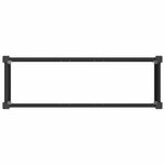 vidaXL Jardinière surélevée Noir 100 x 30 x 72 cm WPC et Aluminium
