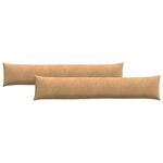 vidaXL Coussins de canapé 2 Pièces Marron 200 x 40 cm