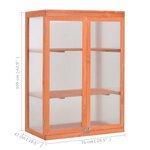 vidaXL Serre Bois 75x47x109 cm