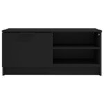vidaXL Meubles TV 2 Pièces Noir 80x35x36 5 cm Bois d'ingénierie