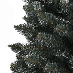 vidaXL Sapin de Noël artificiel mince avec support Vert 210 cm PVC