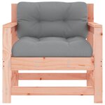vidaXL Chaises de jardin avec coussins lot de 2 bois massif douglas