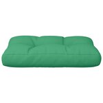 vidaXL Coussin de palette vert 60x40x12 cm tissu