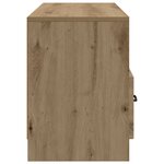 vidaXL Meuble TV Chêne artisanal 102 x 34 5 x 47 cm Bois d'ingénierie