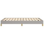 vidaXL Cadre de lit sans matelas gris clair 120x190 cm tissu
