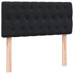 vidaXL Sommier à lattes de lit avec matelas noir 80x220 cm velours