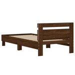 vidaXL Cadre de lit sans matelas avec lumières LED 100x200 cm