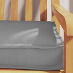 vidaXL Set de coussins de palette 2 Pièces Gris 180 x 40 x 8 cm