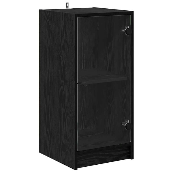 vidaXL Buffet Chêne noir 35 x 37 x 76 cm Bois d'ingénierie