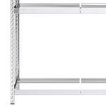 vidaXL Porte-pneus à 2 niveaux Argenté 110x40x180 cm Acier