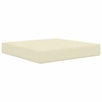 vidaXL Coussin de canapé d'extérieur Crème 60 x 60 x 8 cm Polyester