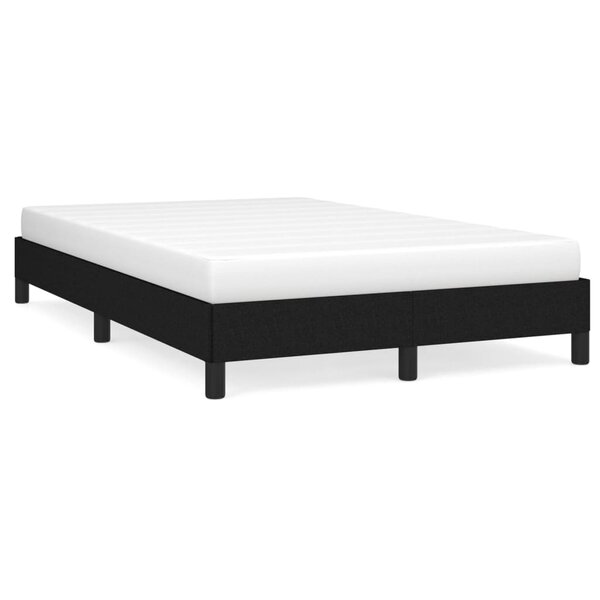 vidaXL Cadre de lit sans matelas noir 120x200 cm tissu
