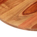 vidaXL Dessus de table bois massif d'acacia rond 15-16 mm 60 cm