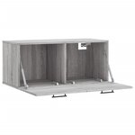 vidaXL Armoire murale sonoma gris 80x36 5x35 cm bois d'ingénierie