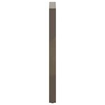 vidaXL Pieds de table de bar en forme de U  2 pièces  acier naturel  60 x (110-111) cm