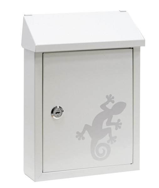 Boîte aux Lettres en Acier Sérigraphié  Smart Graphic E5721-SAL  Fente  Blanc