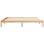 vidaXL Cadre de lit extra long sans matelas 180x210 cm bois massif pin