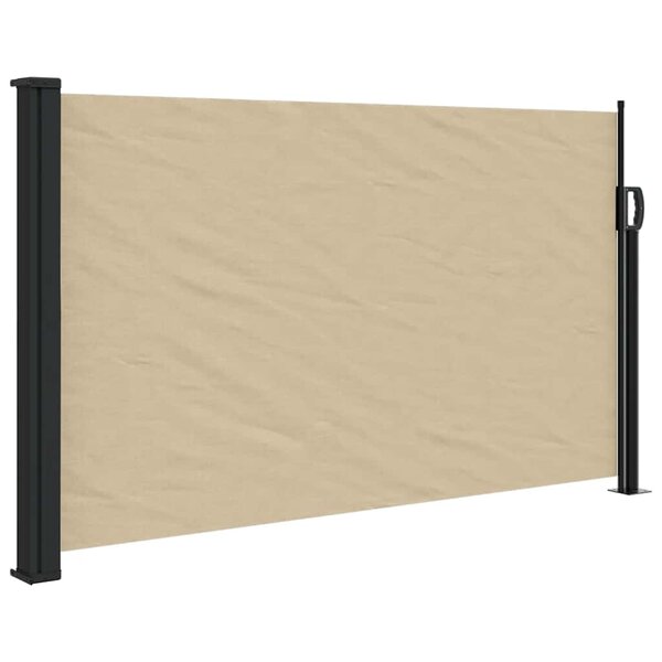 vidaXL Auvent latéral rétractable beige 120x600 cm