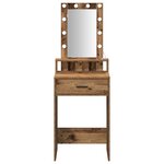vidaXL Table de Toilette Marron 50 x 41 x 140 cm Bois d'ingénierie