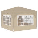 vidaXL Tente de fête pop-up 290 x 290 x 245 cm Crème