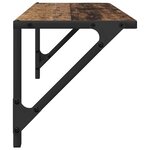 vidaXL Étagères Murales 2 Pièces Bois Ancien 60 x 25 x 25 5 cm