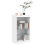 vidaXL Buffet avec lumières LED blanc 60 5x37x100 cm